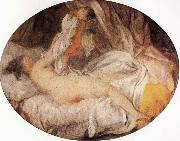 Jean Honore Fragonard The Stolen Shift Sweden oil painting artist